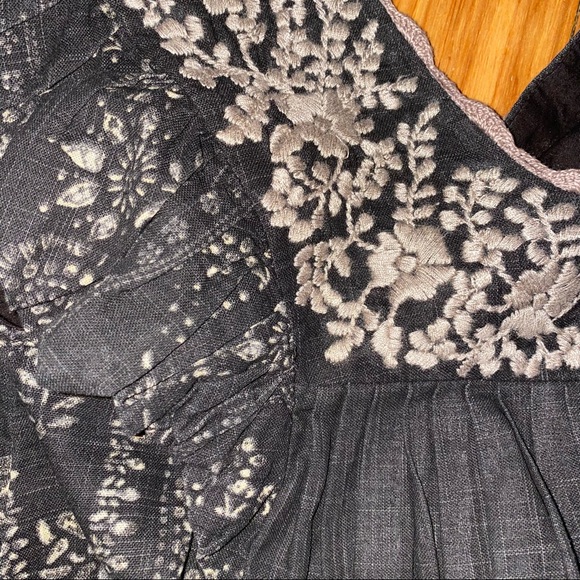 NWOT Free People Romper Dress Embroidered W Pockets Size Small - Picture 4 of 5